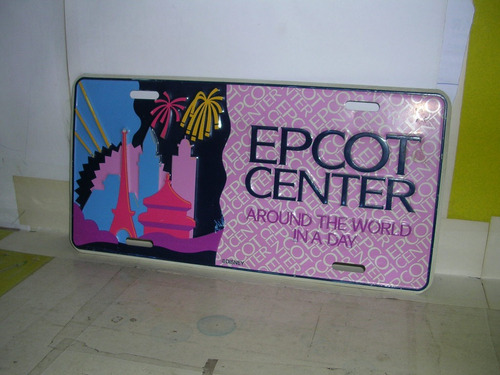 Epcot Center Disney - Tipo Chapa Patente 30 X 15 - Original