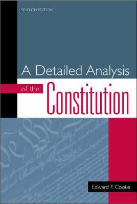 Libro A Detailed Analysis Of The Constitution - Edward F....