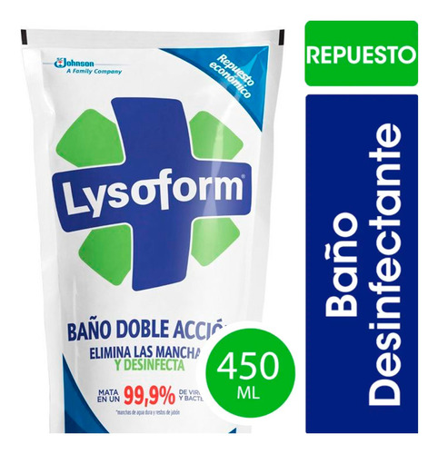 Lysoform Limpiador Desinfectante Baño Recarga 450 Ml