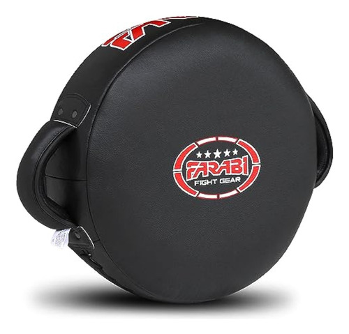 Round Boxing Pad 100% Unidad Leather Punching Mitts Kick Pad