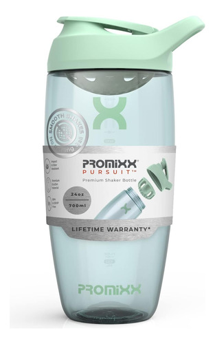 Botella Mezcladora P/ Suplementos Promixx, Celeste, 710ml