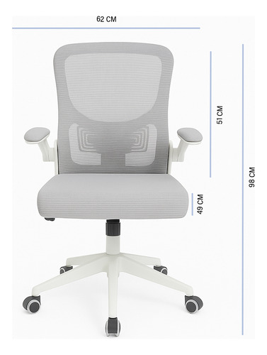 Silla De Oficina Ergonómica Dakota Diseño Moderno Y Respaldo Transpirable