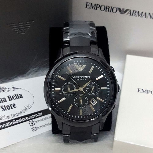 Relógio Emporio Armani Ceramica Black