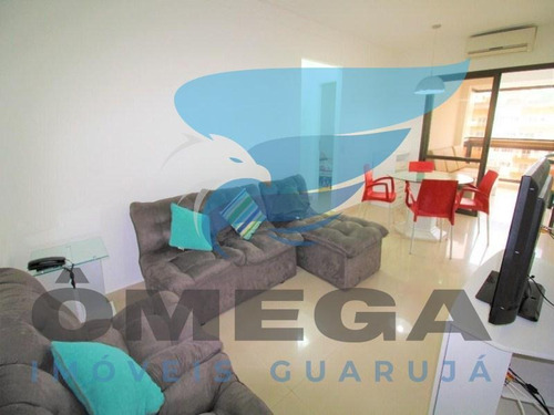 Imagem 2 de 17 de Guarujá Pitangueiras Flat 2 Dormitórios Ar Condicionado Piscina Lazer Completo Manobrista Serviço De Praia Portaria 24 Horas - Fl0011 - 34708972