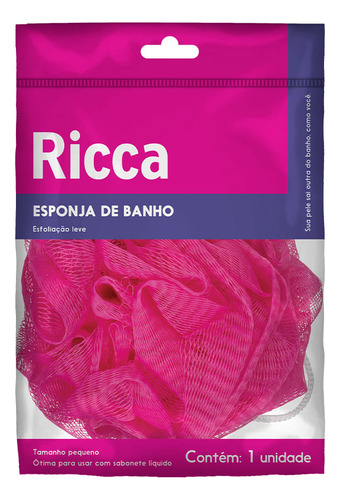 Kit Com 3 Esponjas Para Banho Pequena Ricca