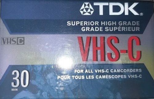 Cassette Vhsc Vhs-c Tc30 Minivhs Mini Vhs Tdk Casete Casette