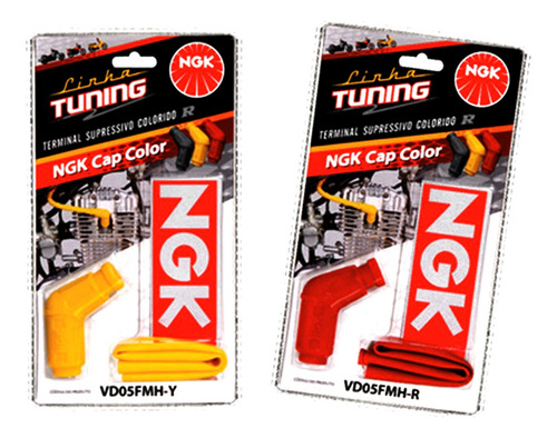 Imagen 2 de 6 de Capuchon Bujia Moto Cg Color Rojo