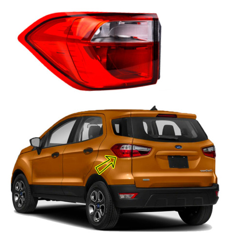 Calavera Ford Ecosport Mexicana 2016 2017 2018 Exterior Izq