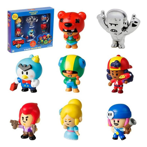 Conjunto De 8 Bonecos Brawl Stars, Pacote Com 8