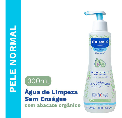 Água De Limpeza Mustela Bebê Sem Enxágue Com 300ml