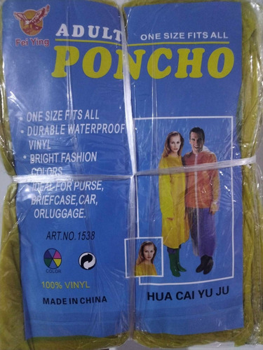 Poncho Impermeable Pack 10 + Envio Gratis