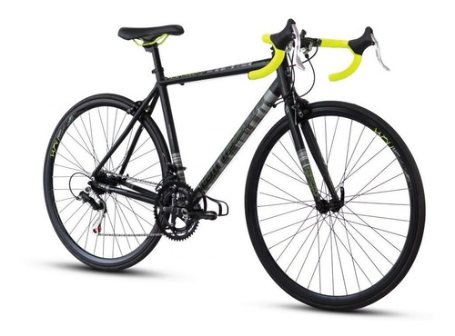 Imagen 2 de 2 de Bicicleta ruta Mercurio Ruta Renzzo 2020 R700 14v cambios Shimano color negro mate/amarillo neón