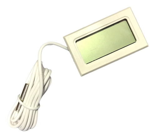 Mini Termometro Digital Lcd Blanco Con Sonda 42x28mm