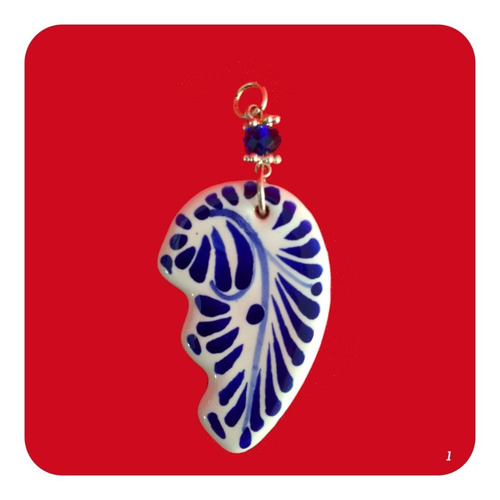 Imagen 4 de 5 de Dije Corazón Para Parejas De Talavera Poblana Amor Y Amistad