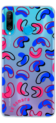 Funda Para Huawei Para Mujer Figuras Abstracto Con Nombre