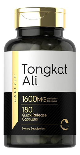 Constructor Potenciador De Fuerza Tongkat Ali 1600mg 180cap