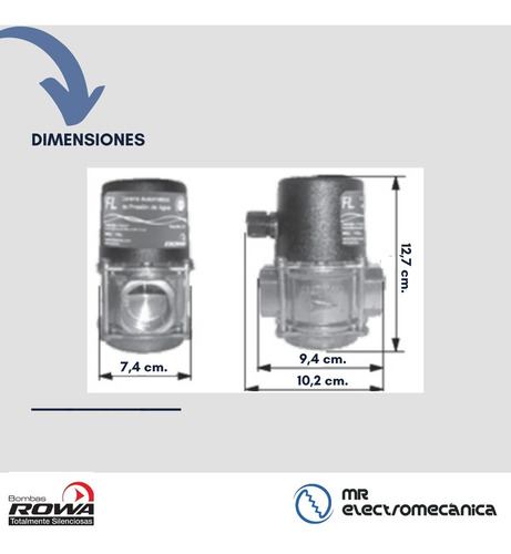 Imagen 5 de 10 de Sensor De Flujo Agua Bombas Presurizadoras Rowa Fl Bronce