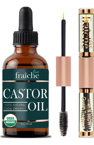 Castor Oil Organic (2 Oz) + Tubo De M - g a $213358