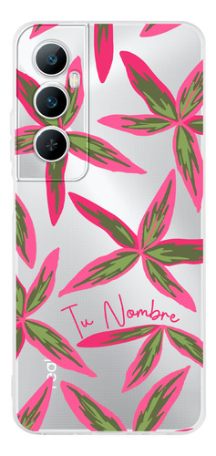 Funda Para Realme Hojas Flores Para Mujer Tu Nombre