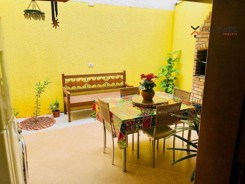Sobrado Com 3 Dormitórios À Venda, 195 M² Por R$ 901.000 - Parque Das Nações - Santo André/sp - So0410