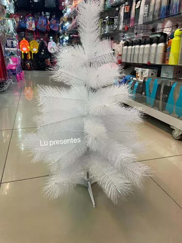 Arvore de Natal pinheiro pequena Branca Neve 60cm - Luxo