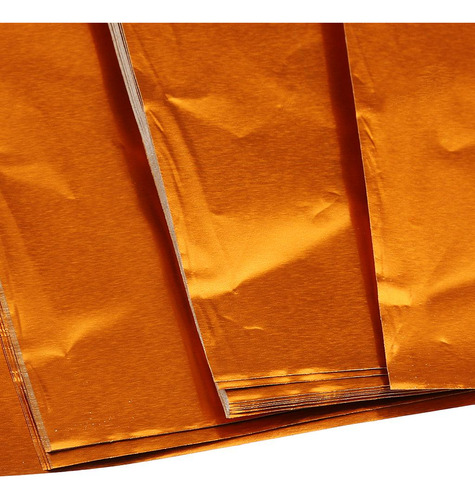 Paquete De Envoltorios Cuadrados De Papel De Naranja