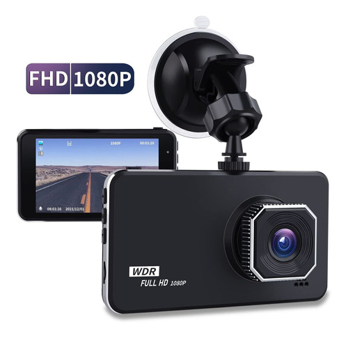 Lamonke Dash Cam Camara Salpicadero 1080p Vehiculo Lcd 4