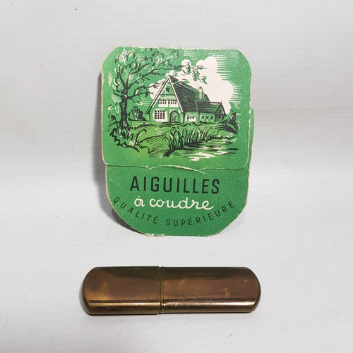 Antiguo Set Agujas Francesas 1930 + Porta Agujas Mag 62023