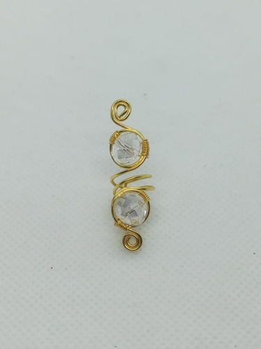 Ear Cuff Cristales 8mm