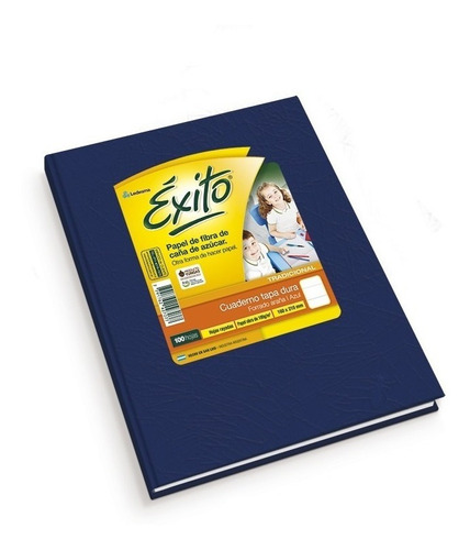 Cuaderno Exito Tapa Dura Forrado  100 Hs Rayadas  16x21 Cms.