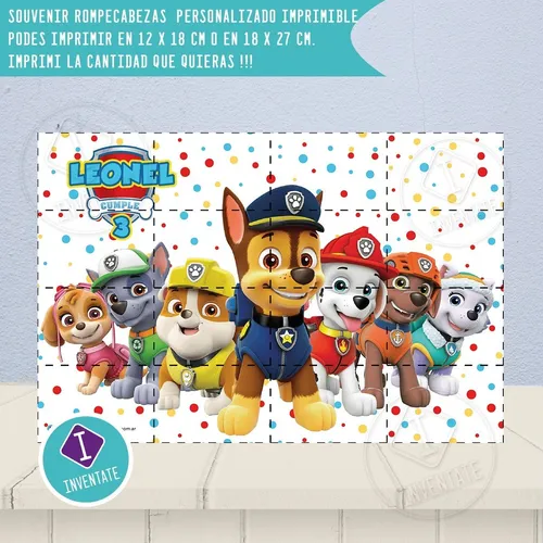 Rompecabezas para imprimir paw patrol hot sale