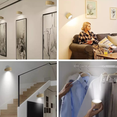 Luz De Parede Com Carregamento Usb E Controle Remoto