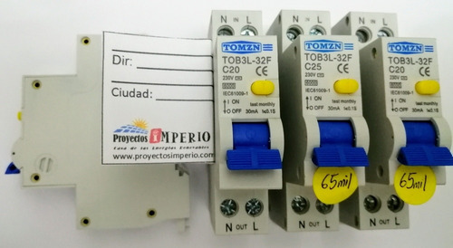 Prot Eléctrica: Disyuntor Diferencial Corriente Alterna