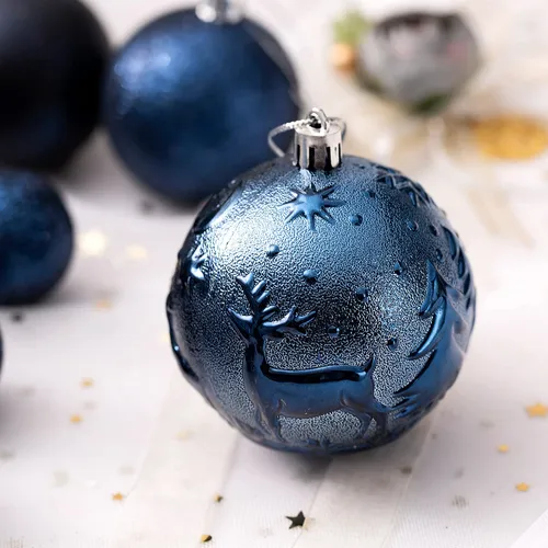 Adornos De Navidad Para Arboles De Navidad, Azul Nocturno In