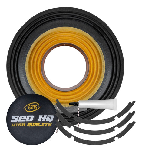 Reparo E-520 Hq Eros 10 Polegadas Kit Eros 520 Hq Cor 4 Ohms