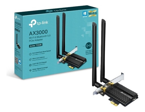 Adaptador Tarjeta Red Pci-exp Wifi 6 Bluetooth Tp-link Tx50e