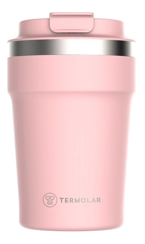 Copo Termico Uniq Termolar 380ml Café Chá Rosa