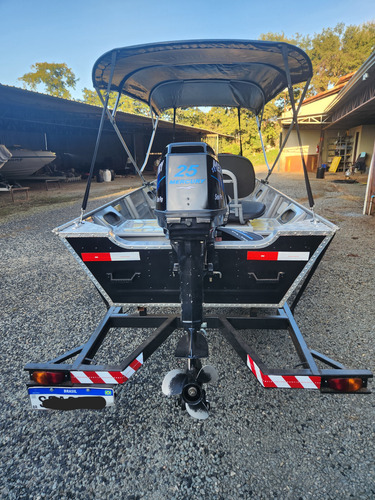 Barco Marreco E Motor Mercury 25hp 2012 Partida Manual