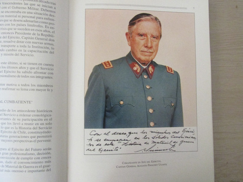 118 Años Material Guerra Ejercito Chile Gral Pinochet Escaso (Usado)