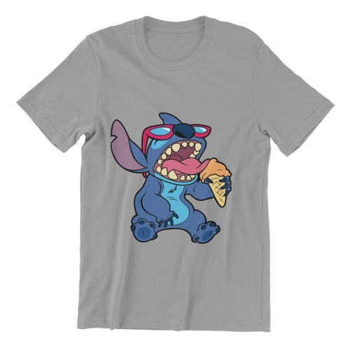 Polera Unisex Lilo Y Stitch Mono Icecream Estampado Algodon