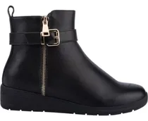 Comprar Bota Confort De Piel Mujer Schatz Comfort Flex Negro