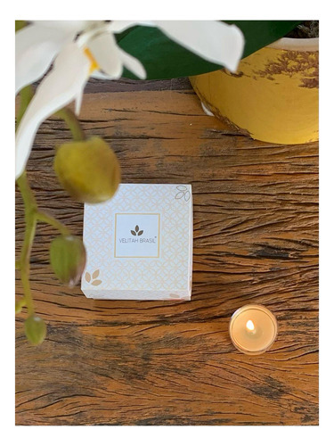 Vela Aromática Premium Baunilha C/4 Mini Velas Velitah