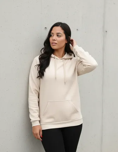 Moletom Liso Flanelado Feminino Blusa De Frio Canguru
