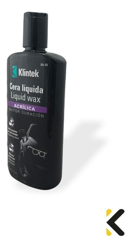 Imagen 2 de 3 de Cera Liquida Acrilica 473 Ml Klintek 57090 Máxima Duración