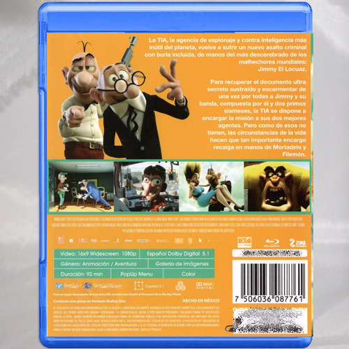 Mortadelo Y Filemon Contra Jimmy El Locuaz Blu-ray A, B, C