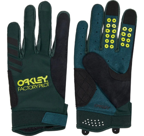 Guantes Mtb Oakley Switchback Verde Hombre Fos900879-7bc