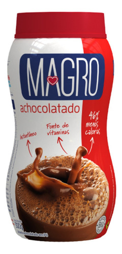 Achocolatado Lowçucar Magro 300gr - Envio Full