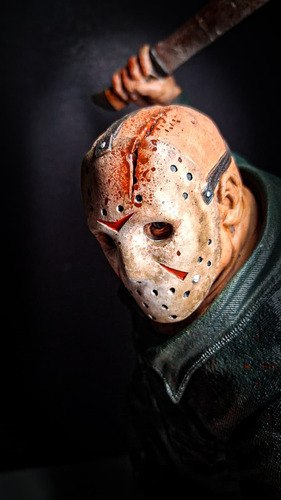 Figura Coleccionable Terror Jason Voorhees 40cm Resina Imp3d
