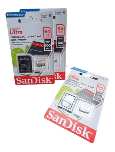 Cartão Micro Sd 64gb Ultra Classe10 - 100mb/s Original