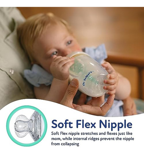 Biberones Anticólicos Con Chupón Flexible Suave 6 Oz Biberon